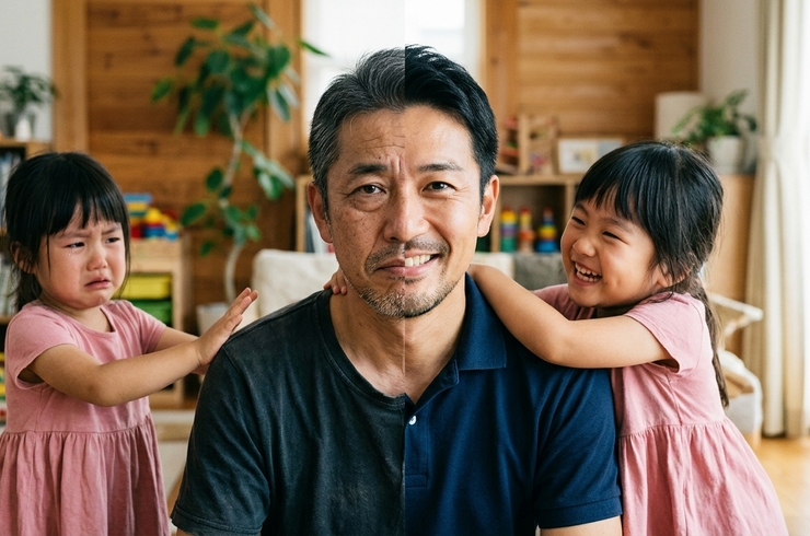 若くて娘に好かれるとパパと老けてて娘に嫌われるパパ